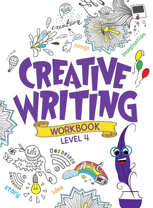Creative Writing Workbook Grade 4 by Om Books Editorial Team (Author) book cover