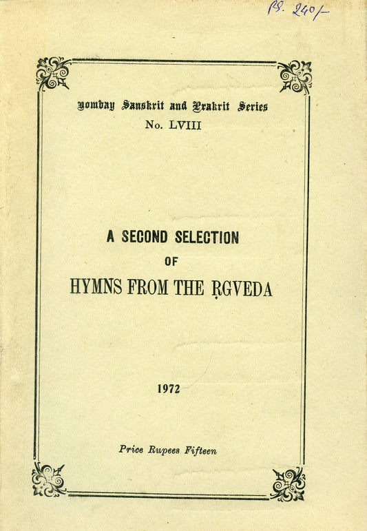 A Second Selection of Hymns from the Rgveda book cover