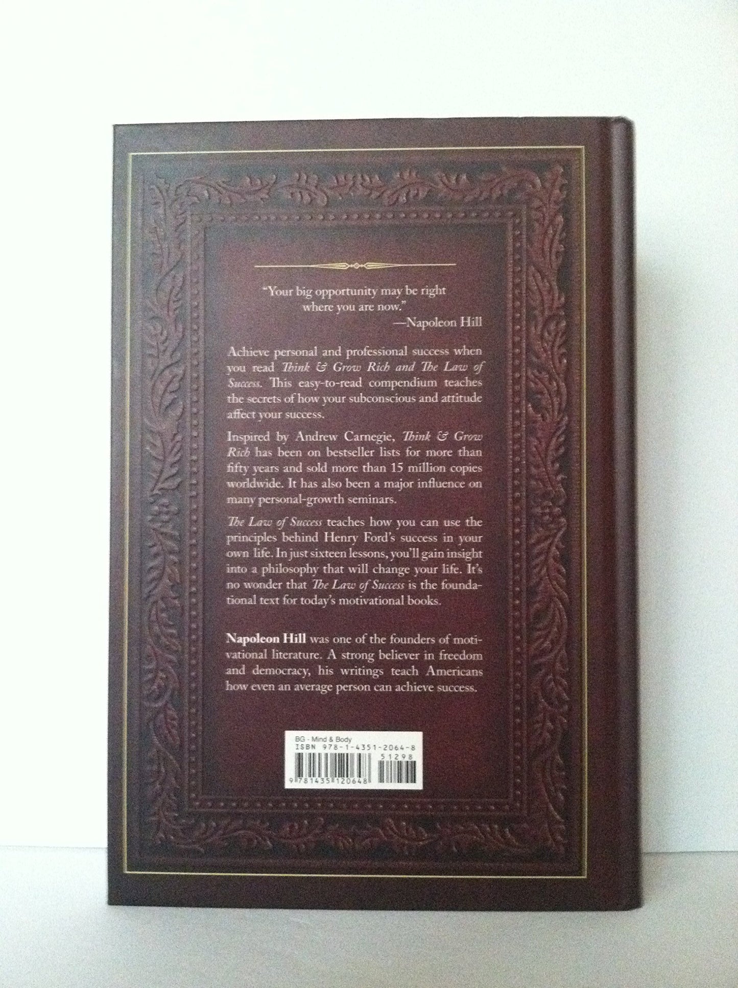 Think & Grow Rich and The Law of Success by Napoleon Hill (2010) Hardcover