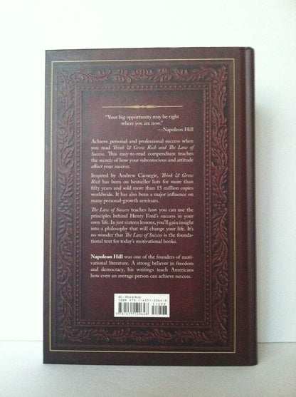 Think & Grow Rich and The Law of Success by Napoleon Hill (2010) Hardcover