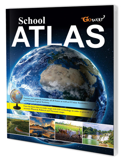 SCHOOL ATLAS (ENGLISH) - MAPLITHO | Student's Guide to Geography: Latest Edition Atlas with Detailed Maps