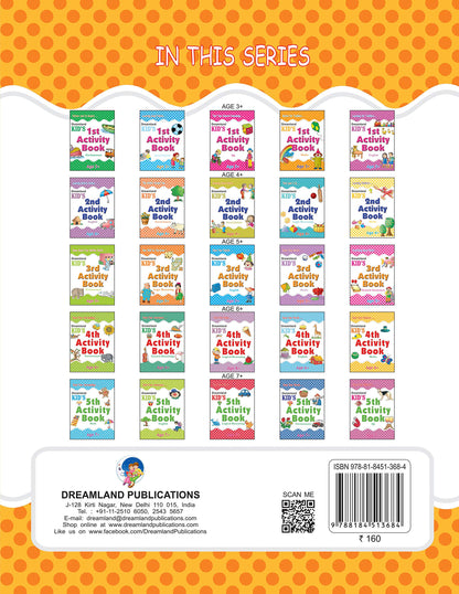 Kids 1st Activity Book – Math’s For Ages 3–4 | Fun Tracing, Counting, and Number Activities | Early Math Learning with Colorful Pictures.