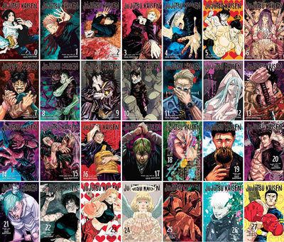 Jujutsu Kaisen Complete Manga Collection Vol. 0–27 (28 Books Set) by Gege Akutami
