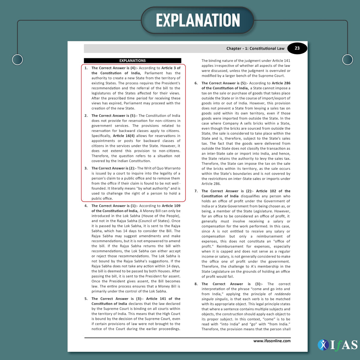 AIBE Exam Books 2026 | 16 Years (2011–2026) AIBE Previous Question Paper Solved with Detailed Solutions | Topicwise PYQ Book for All India Bar Examination | IFAS