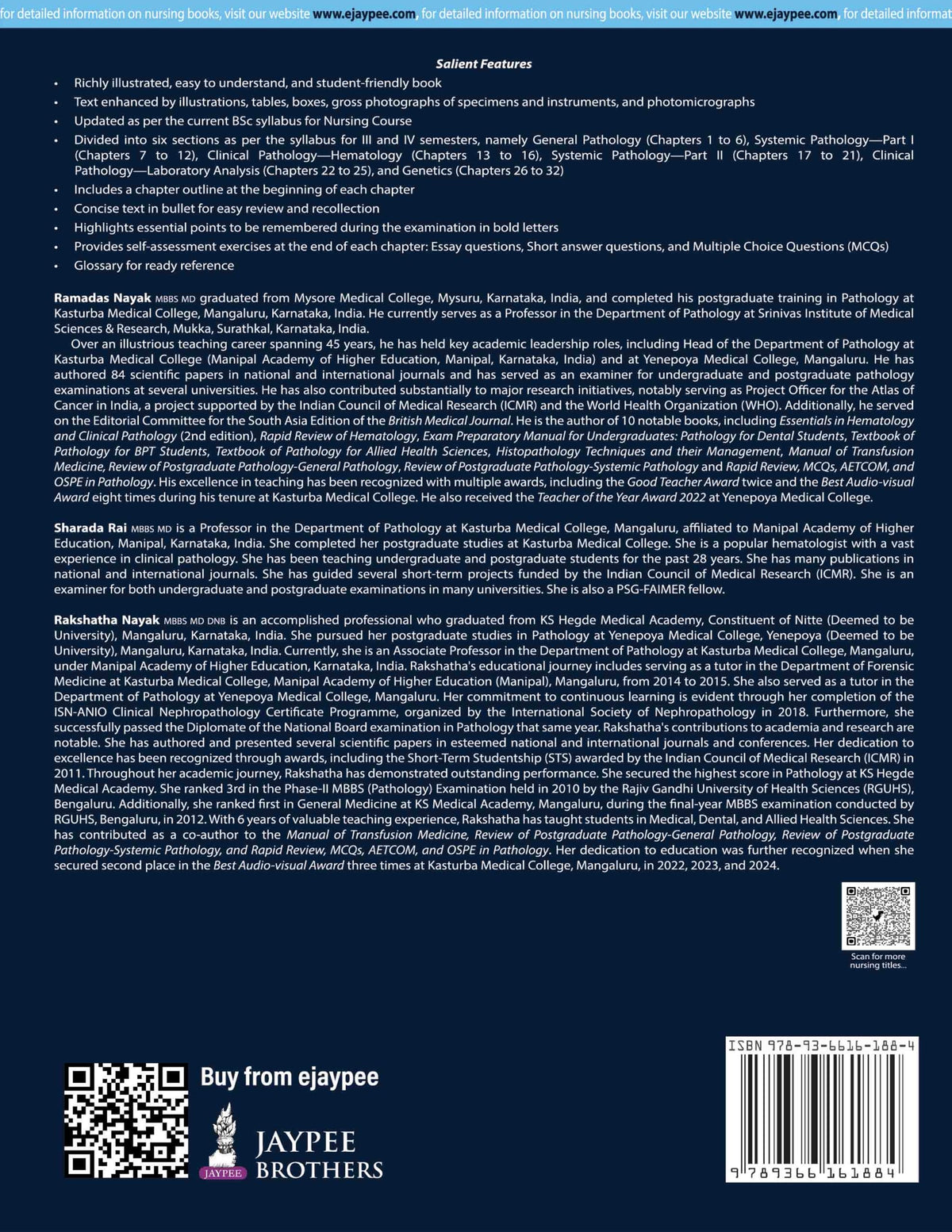 Textbook of Pathology & Genetics for Nurses, 3/E for BSc Nursing 3rd & 4th Semesters | General & Systemic Pathology, Hematology and Genetics with Chapter-wise MCQs, Flowcharts and Glossary