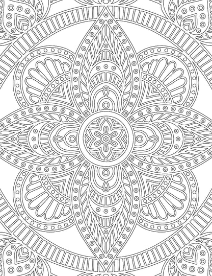 Mandala Adult Colouring Book for Adults | Beautiful Mandalas & Geometric Patterns to Relieve Stress, Improve Focus, Encourage Mindfulness and Inspire Creative Artistic Expression