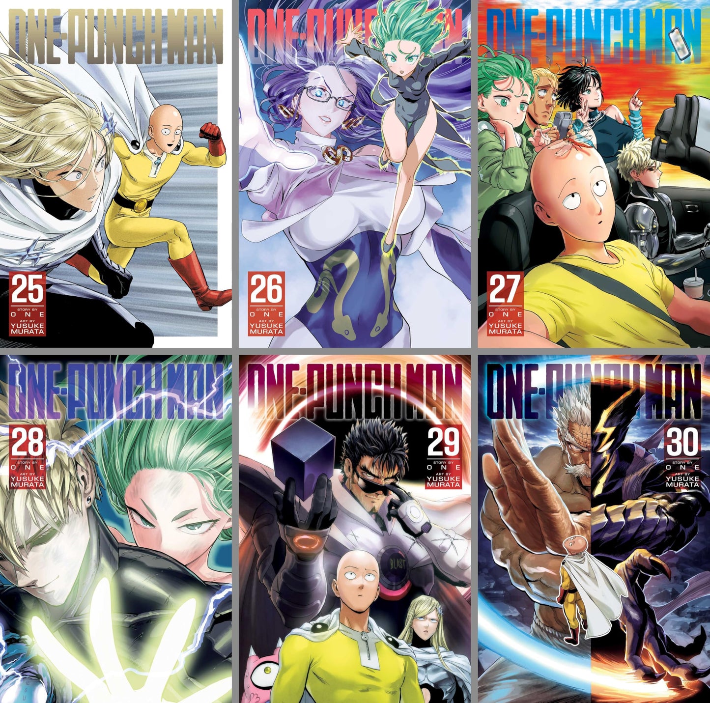 One-Punch Man Series Vol. 1–32 Complete Manga Collection by ONE (32 Books)