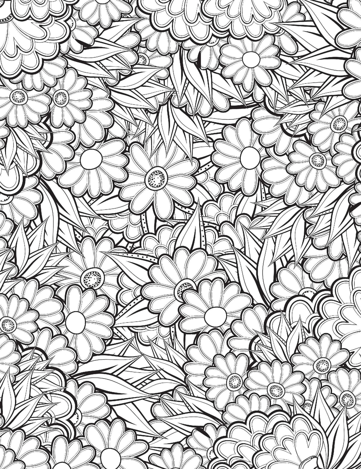 Flowers Adult Colouring Book for Relaxation & Mindfulness | Beautiful Floral Designs to Relieve Stress & Inspire Creativity with Colour