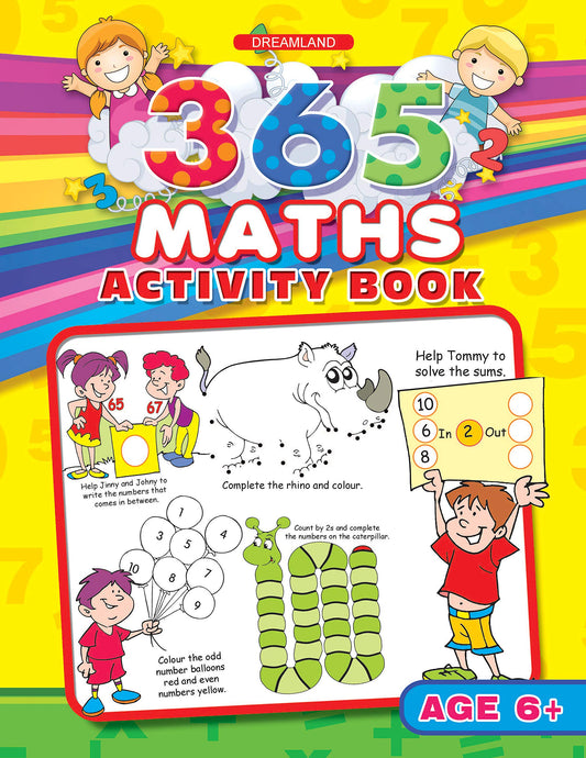365 Maths Activity Book by Dreamland Publications (Author) book cover