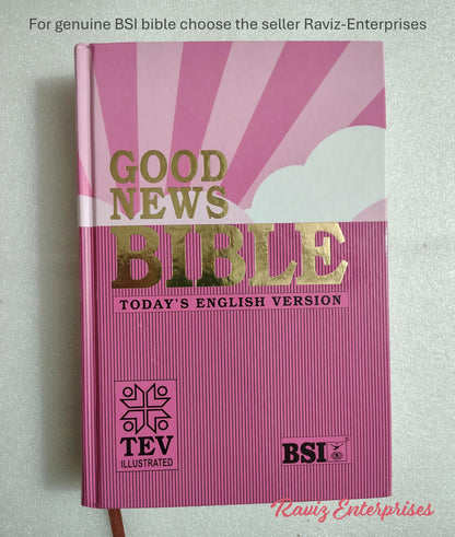 Good News Bible Today's English Version Contains Old and New Testament Pink Regular Size by Raviz Enterprises