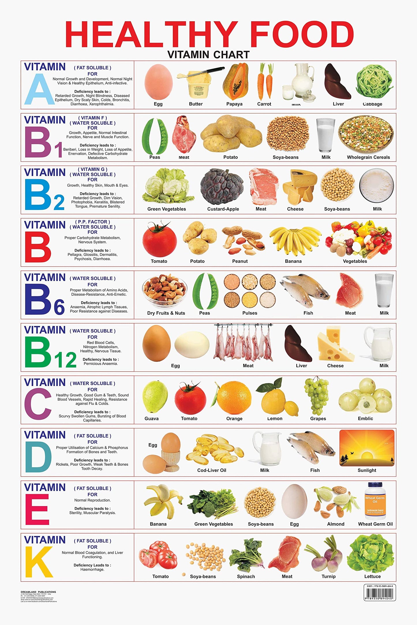 Healthy Food (Vitamin Chart)     book cover