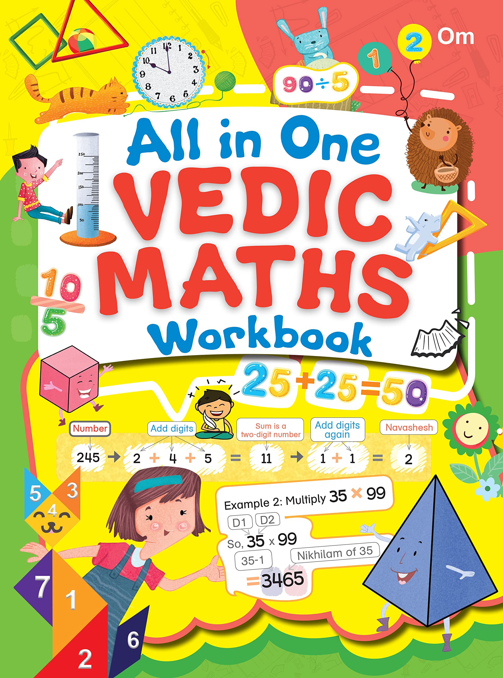 Vedic Math : Jumbo Vedic Math Activity Workbook by Om Books Editorial Team book cover