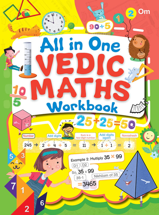 Vedic Math : Jumbo Vedic Math Activity Workbook by Om Books Editorial Team book cover