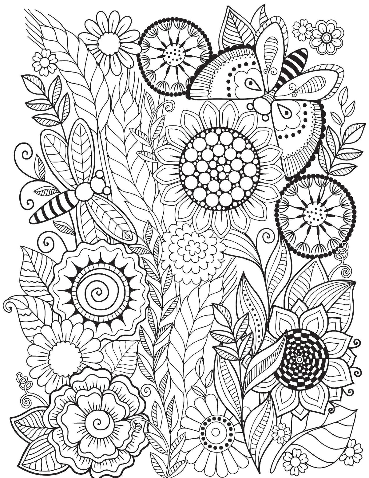 Nature Adult Colouring Book for Peaceful Creativity and Stress Relief | Beautiful Designs Inspired by Flowers, Birds, Butterflies & More for Relaxation and Mindful Expression