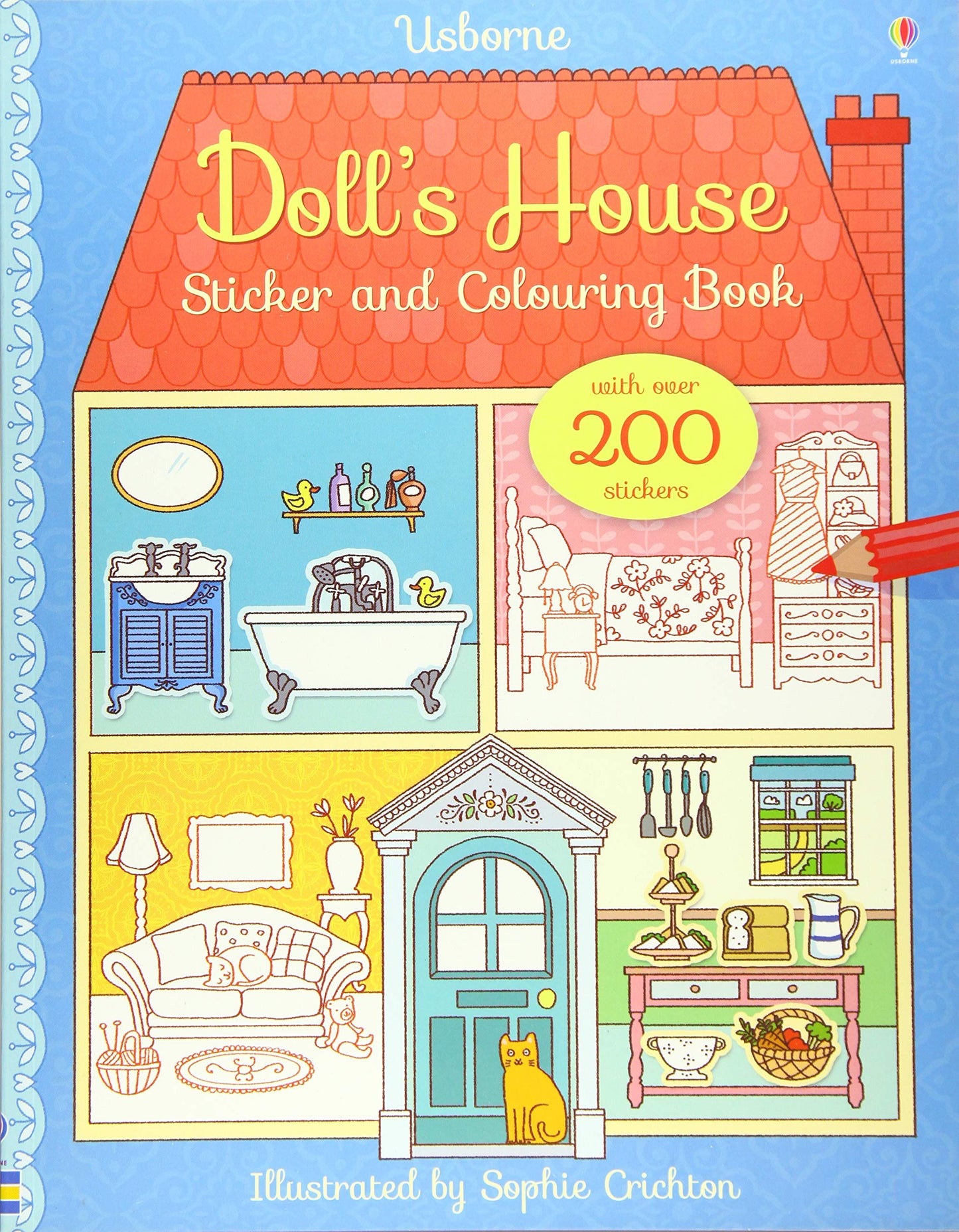 Dolls House Sticker and Colouring Book book cover