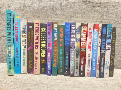 Colleen Hoover 19-Book Collection Set – It Ends With Us, It Starts With Us, Ugly Love, November 9, Reminders of Him, Confess & More