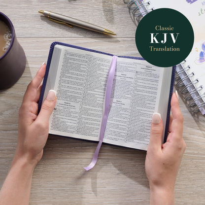 KJV Bible Mini Pocket Purple
