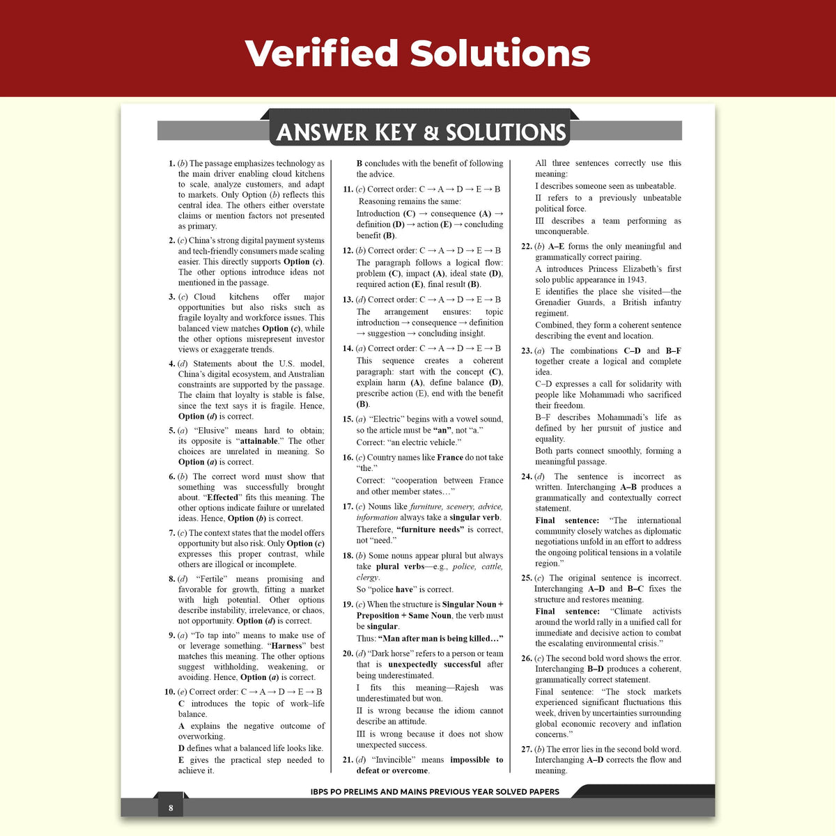PW IBPS PO 27 Year-wise Prelims & Mains Previous Year Solved Papers Till Oct 2025 with 15 Online CBT Tests for Exam 2026-27 | 3250 PYQs | English Edition