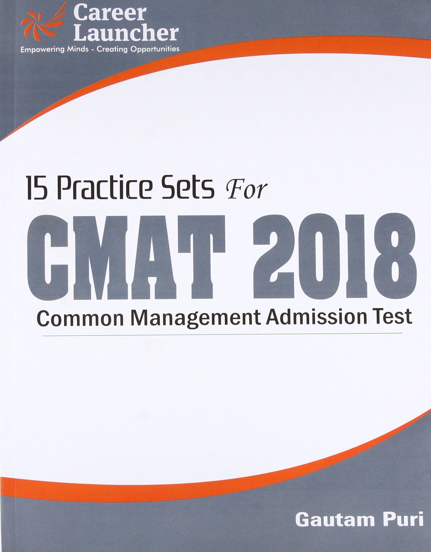 CMAT 15 Practice Sets 2018 book cover