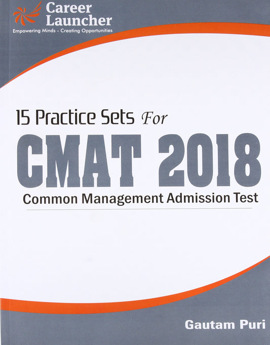CMAT 15 Practice Sets 2018 book cover