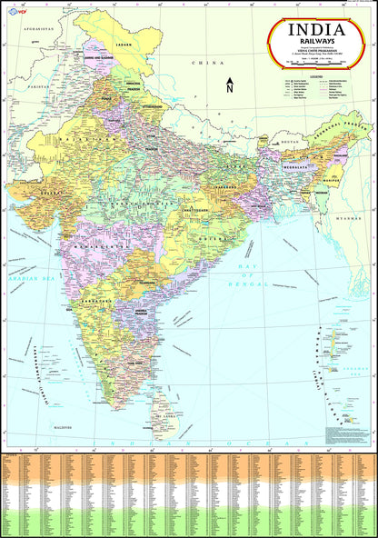 India Railways Map