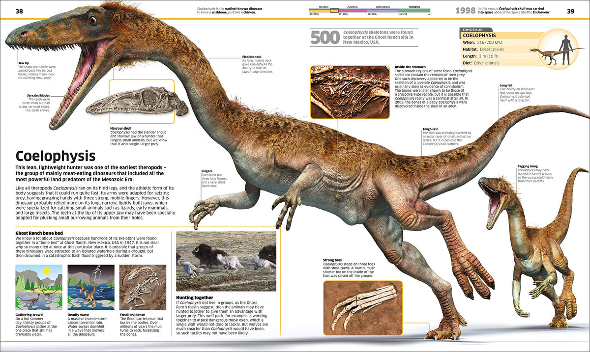 Knowledge Encyclopedia Dinosaur! An Illustrated Encyclopedia for Kids on Dinosaurs Extinction, Fossils, Prehistoric Life & Evolution