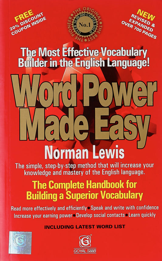 Word Power Made Easy - over 700 pages by Norman Lewis (Author) book cover