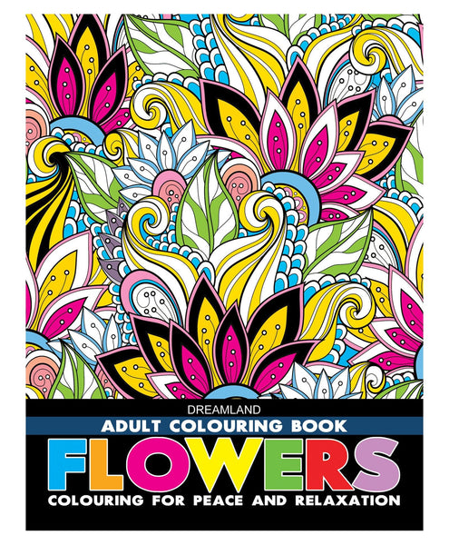 Flowers Adult Colouring Book for Relaxation & Mindfulness | Beautiful Floral Designs to Relieve Stress & Inspire Creativity with Colour
