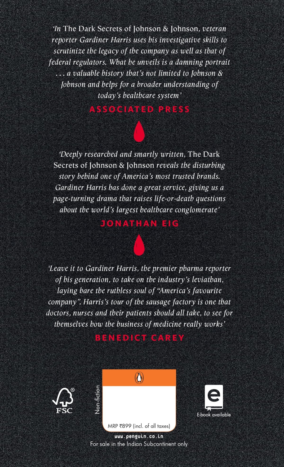 The Dark Secrets of Johnson & Johnson: Inside the Global Pharma Giant’s Scandals | From Gardiner Harris, Bestselling Author of the International Edition No More Tears