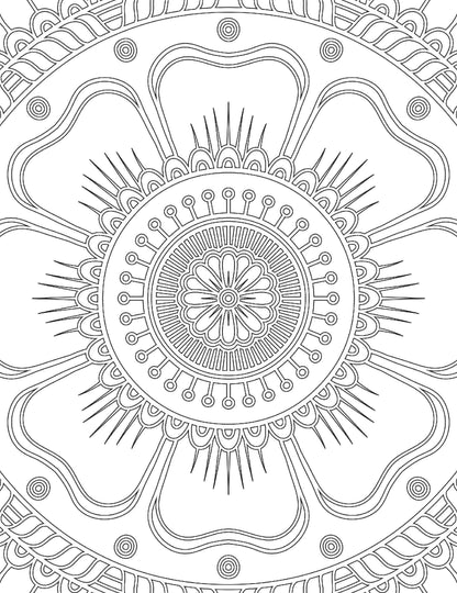 Mandala Adult Colouring Book for Adults | Beautiful Mandalas & Geometric Patterns to Relieve Stress, Improve Focus, Encourage Mindfulness and Inspire Creative Artistic Expression