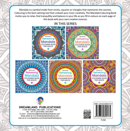 Refreshing Mandala Colouring Book for Adults Book 3 | Intricate Mandala Designs for Mindfulness, Relaxation & Creativity | High Quality Paper for Pens, Pencils & Markers