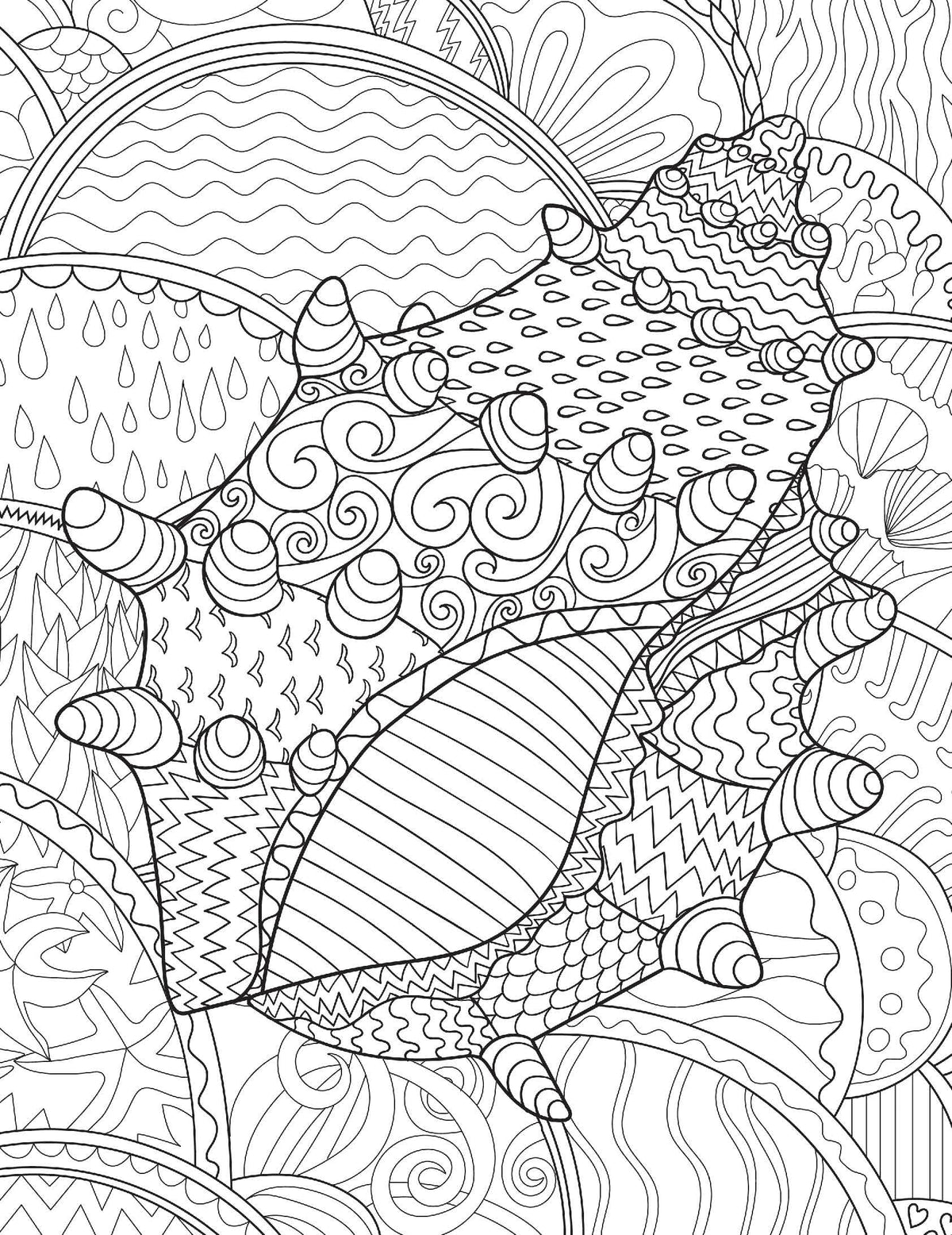 Ocean Adult Colouring Book for Peace & Relaxation | Underwater Scenes, Sea Creatures, and Marine Magic for Mindful Creativity and Stress Relief