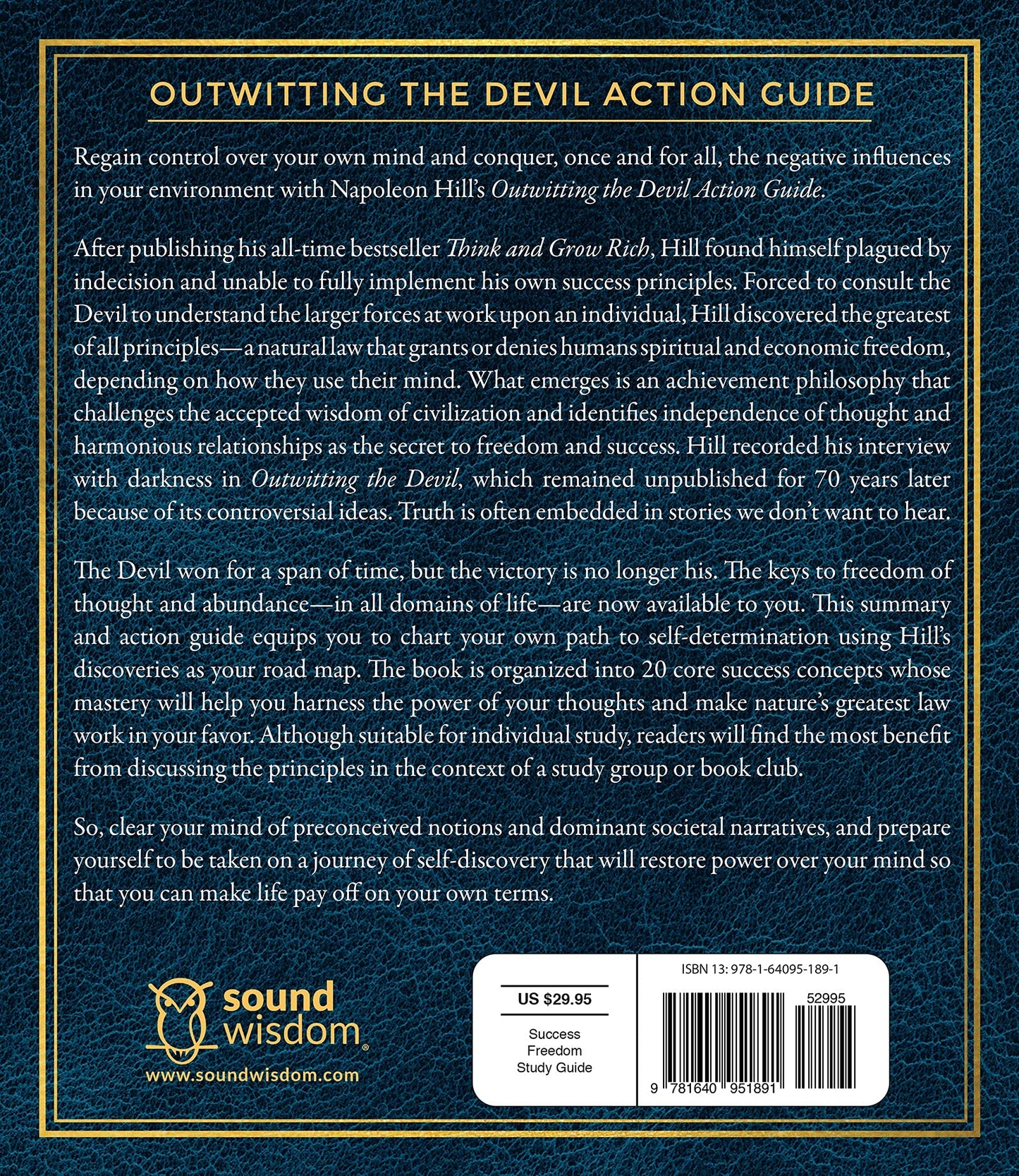 Outwitting the Devil Action Guide (An Official Publication of the Napoleon Hill Foundation)