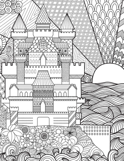 Fantasy Adult Colouring Book for Relaxation & Mindfulness | Imaginative Illustrations to Colour Your Way to Calm and Creativity