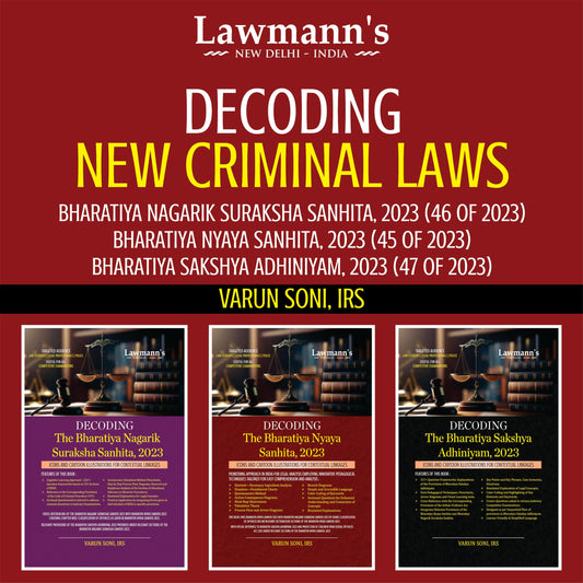 Decoding New Criminal Laws Combo | 3 Books Set | Bharatiya Nagarik Suraksha Sanhita BNSS | Bharatiya Nyaya Sanhita BNS | Bharatiya Sakshya Adhiniyam ... Police, Judiciary, APO, AIBE, LLM, HJS, UPSC