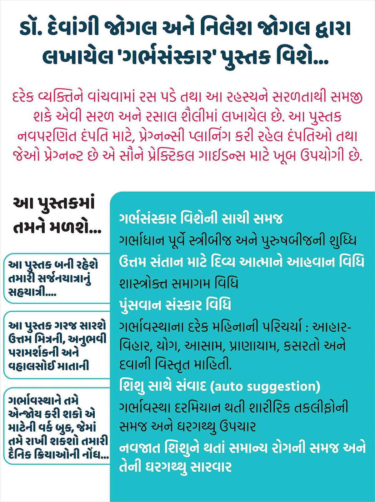 Garbh Sanskar - jevu vavishu aevu lanishu (Pregnancy vishe nu A to Z Guidance) (Gujarati): ??????????? - ????? ??????? ???? ?????? (Gujarati Edition)