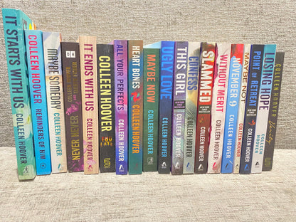 Colleen Hoover 19-Book Collection Set – It Ends With Us, It Starts With Us, Ugly Love, November 9, Reminders of Him, Confess & More