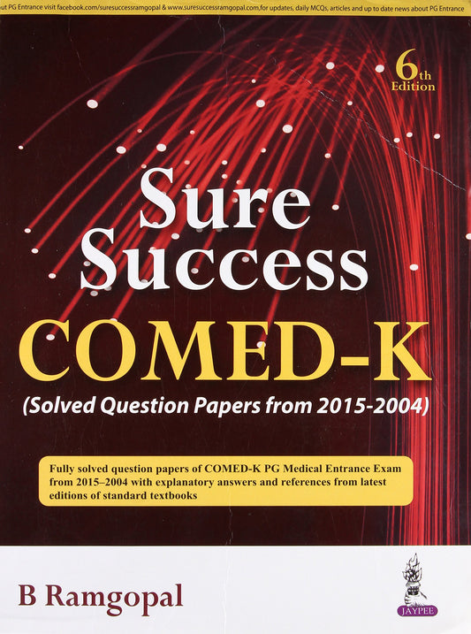 Sure Success Comed-K (Solved Question Papers From 2015-2004) by Ramgopal B (Author) book cover