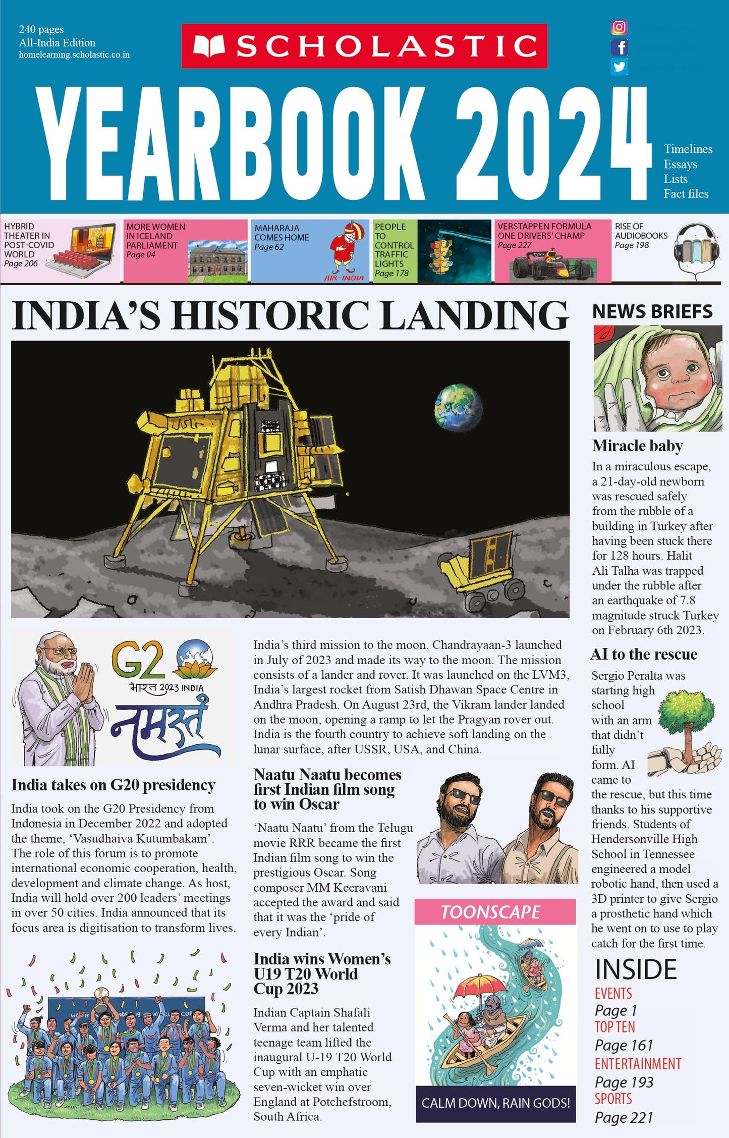 Scholastic Yearbook 2024 book cover