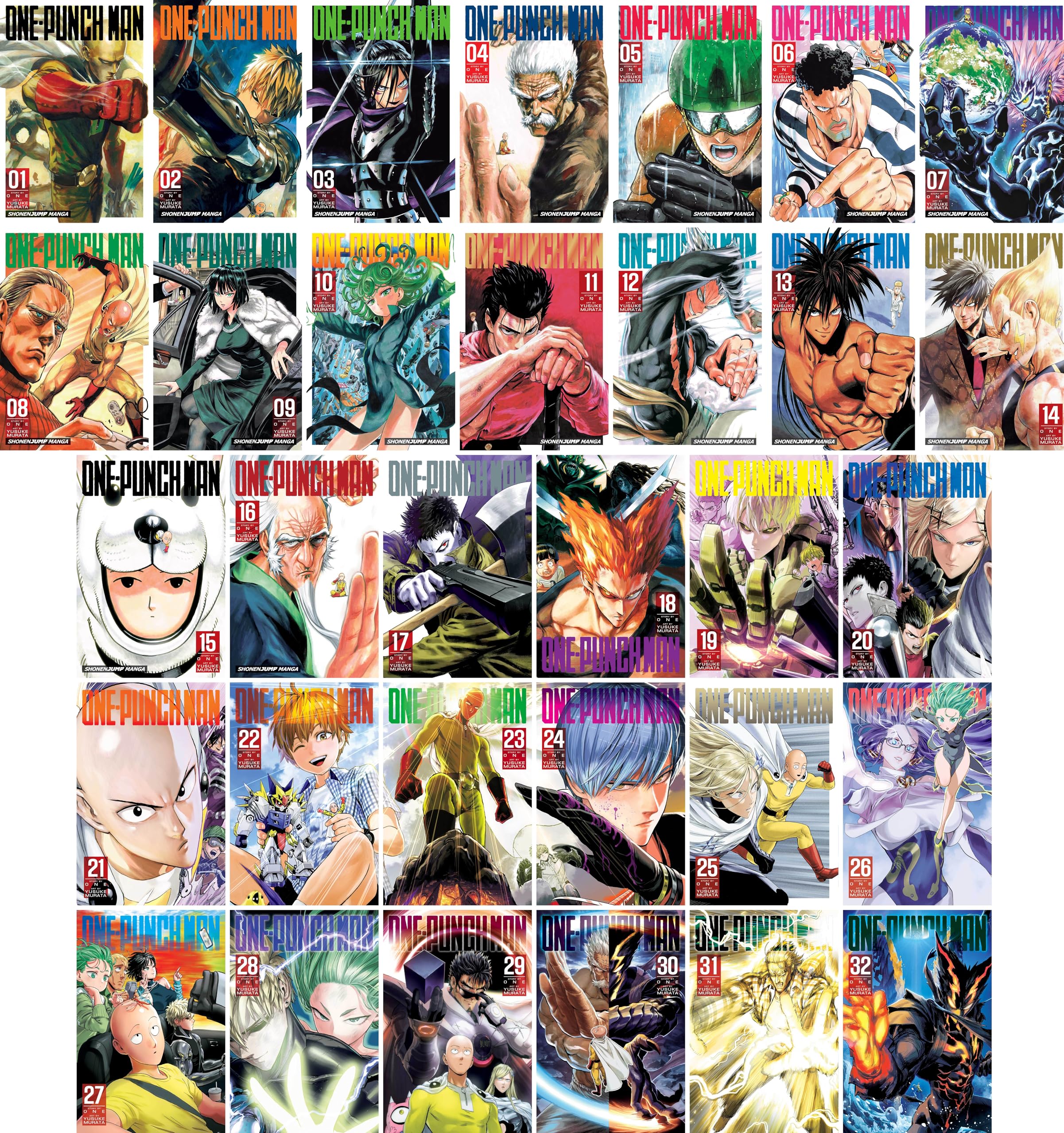 One-Punch Man Complete Manga Set Vol 1–32 by ONE | Full Series