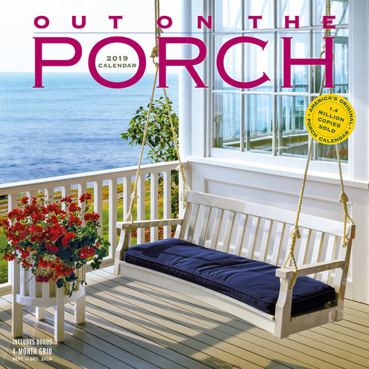 2019 out on the Porch Wall Calendar book cover