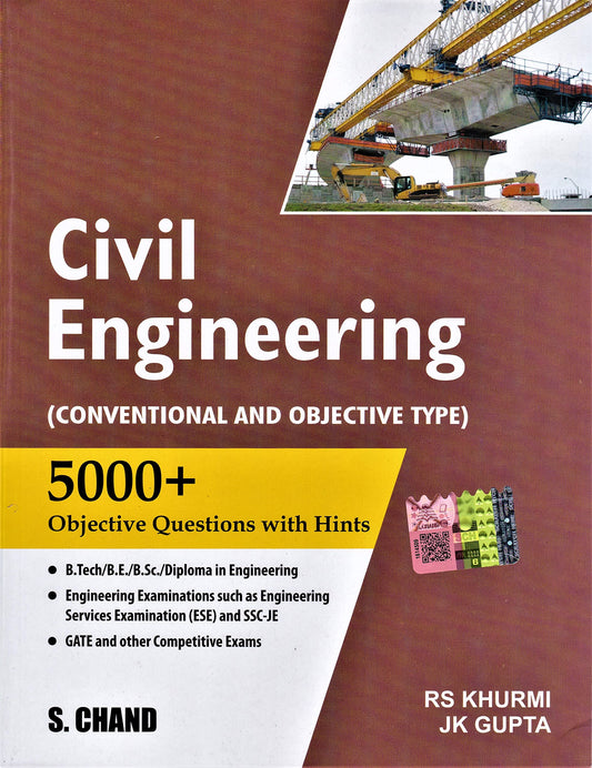 Civil Engineering (Conventional And Objective Type) 5000+ Objective Questions with Hints