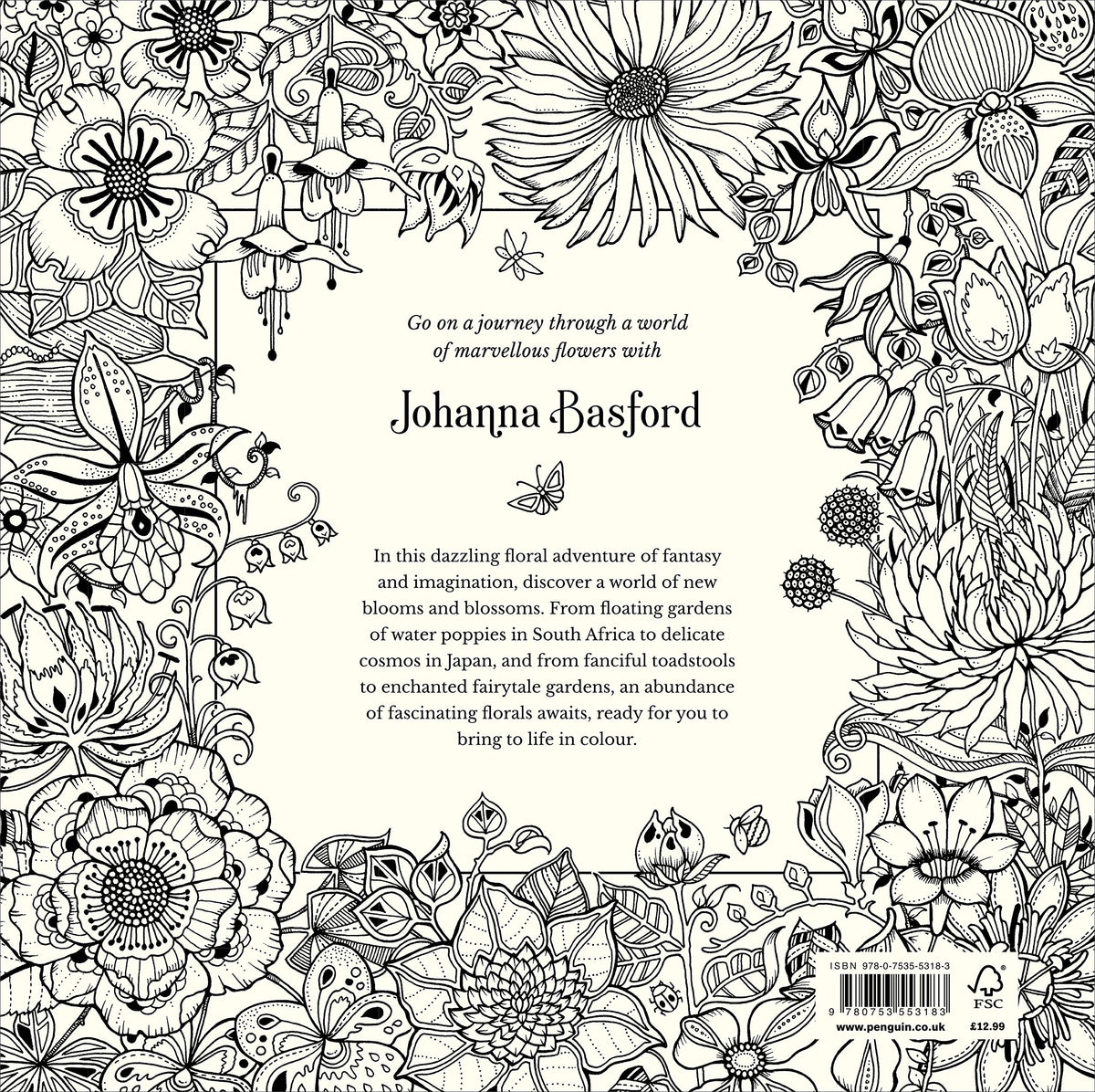 World of Flowers: A Colouring Book and Floral Adventure