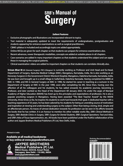 SRB’s Manual of Surgery (7th Edition, Reprint 2023)