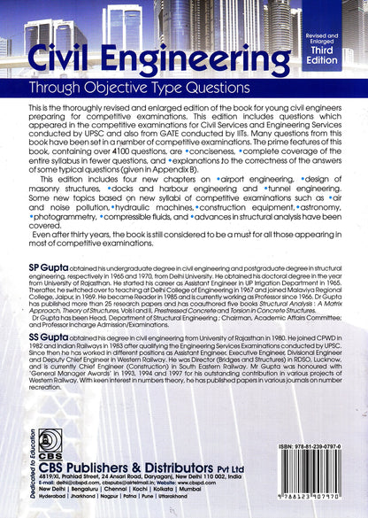 Civil Engineering Through Objective Type Questions 3Ed (Revised And Enlarged) (Pb 2019) 