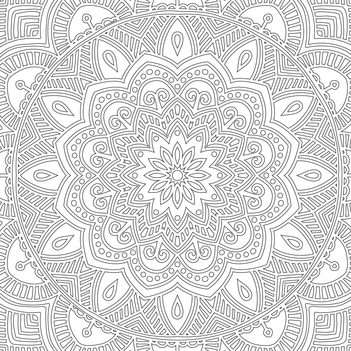 Refreshing Mandala – Colouring Book for Adults Book 1 | Intricate Mandala Designs for Mindfulness, Relaxation & Creativity | High Quality Paper for Pens, Pencils & Markers