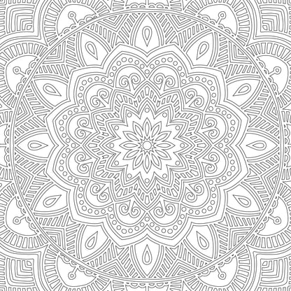 Refreshing Mandala – Colouring Book for Adults Book 1 | Intricate Mandala Designs for Mindfulness, Relaxation & Creativity | High Quality Paper for Pens, Pencils & Markers