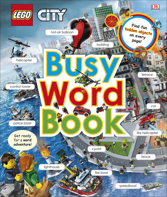 LEGO CITY Busy Word Book book cover