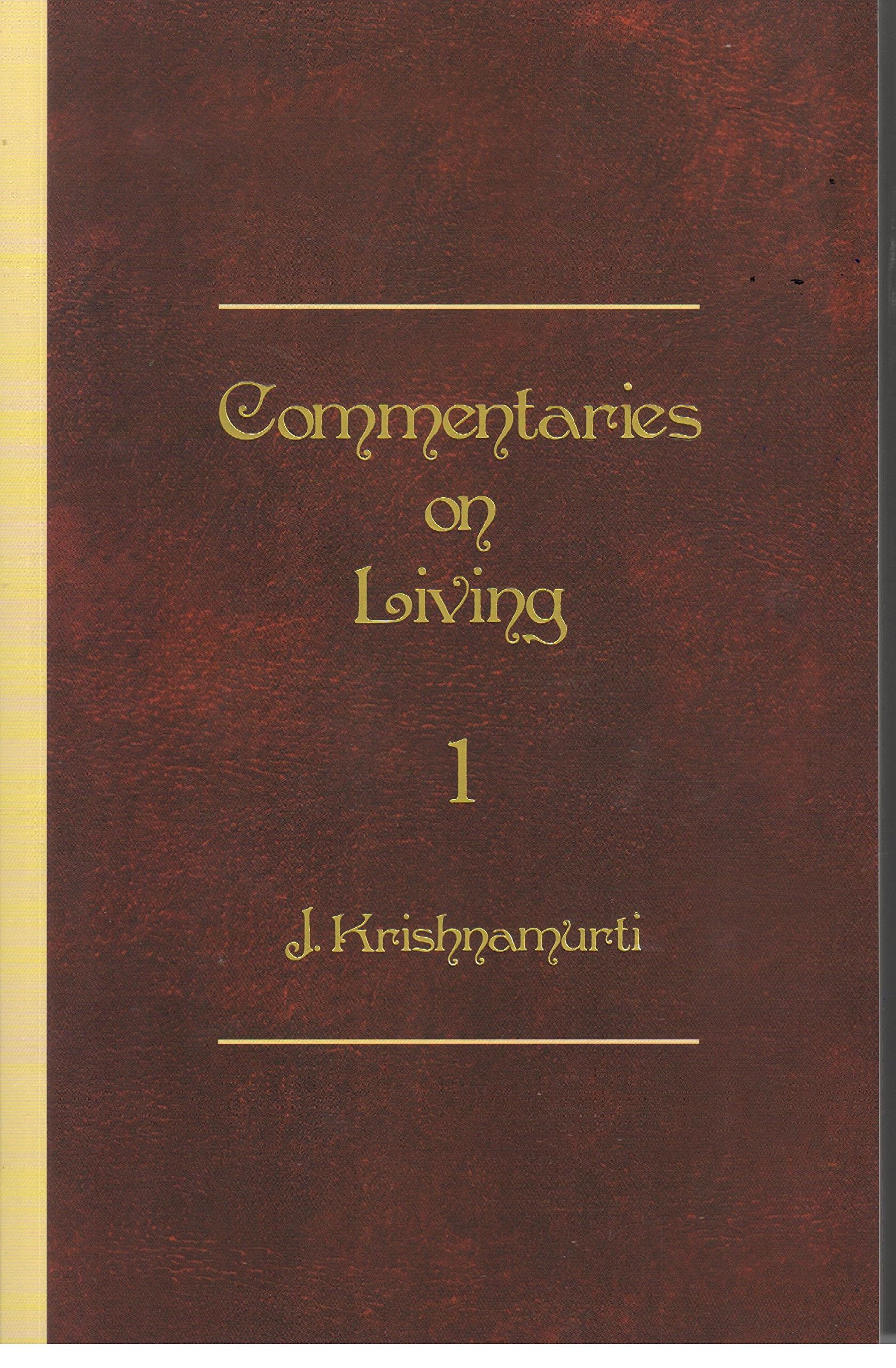 Commentaries on Living First Series book cover