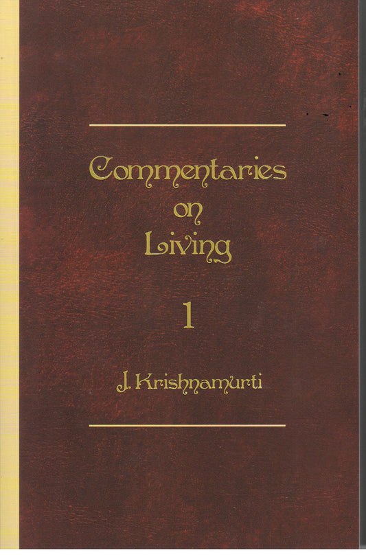 Commentaries on Living First Series book cover